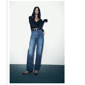 Zara Z1975 high waist straight leg jeans